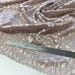 35 x 50 cm / 14 x 20" — patterned semi-sheer stretchy mesh w/ satinized texture, light rosewood