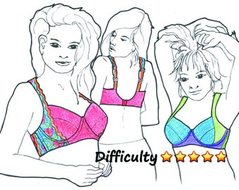 Bra DOWNLOAD Pattern SIDEBAR-XL by Merckwaerdigh