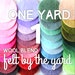 Felt by the Yard | One (1) Yard of Wool Blend Felt- 36" x 36" | DIY