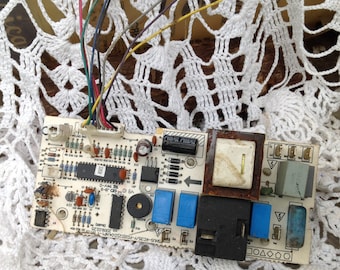 Circuit Board Altered Art Mixed Media Industrial Decor NonWorking Finding