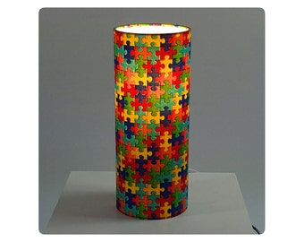 Children bedside lamp - Puzzle