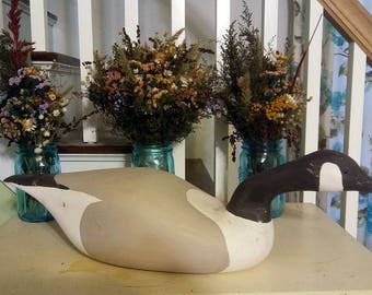 Hand Carved Canada Goose Decoy, 24“