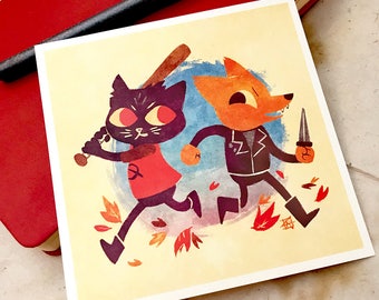 Crimes - Night in the Woods 5x5" Mini-Print