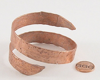 Bracelet - Copper Wrap Bangle Knitting Needle (B202)