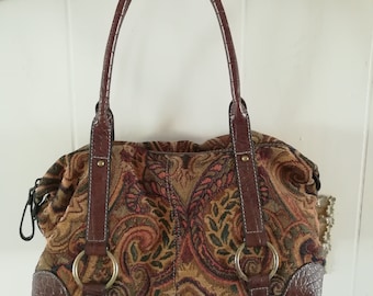 Vintage Tapestry Handbag/Mini Carpet Bag