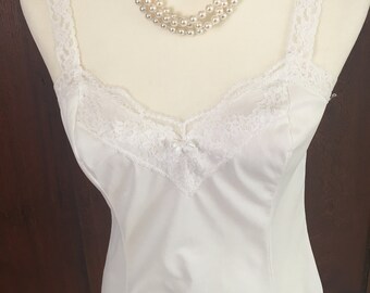 L/Olga/White/Camisole/Nylon