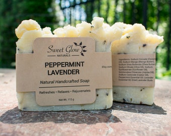 All Natural Peppermint Lavender Soap