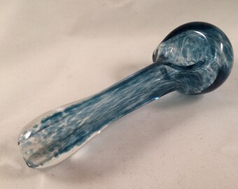 Crystal Bliss Blue glass smoking pipe