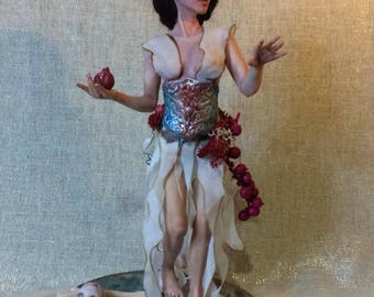 Persefone ooak fantasy art doll by A.C fairy mermaid