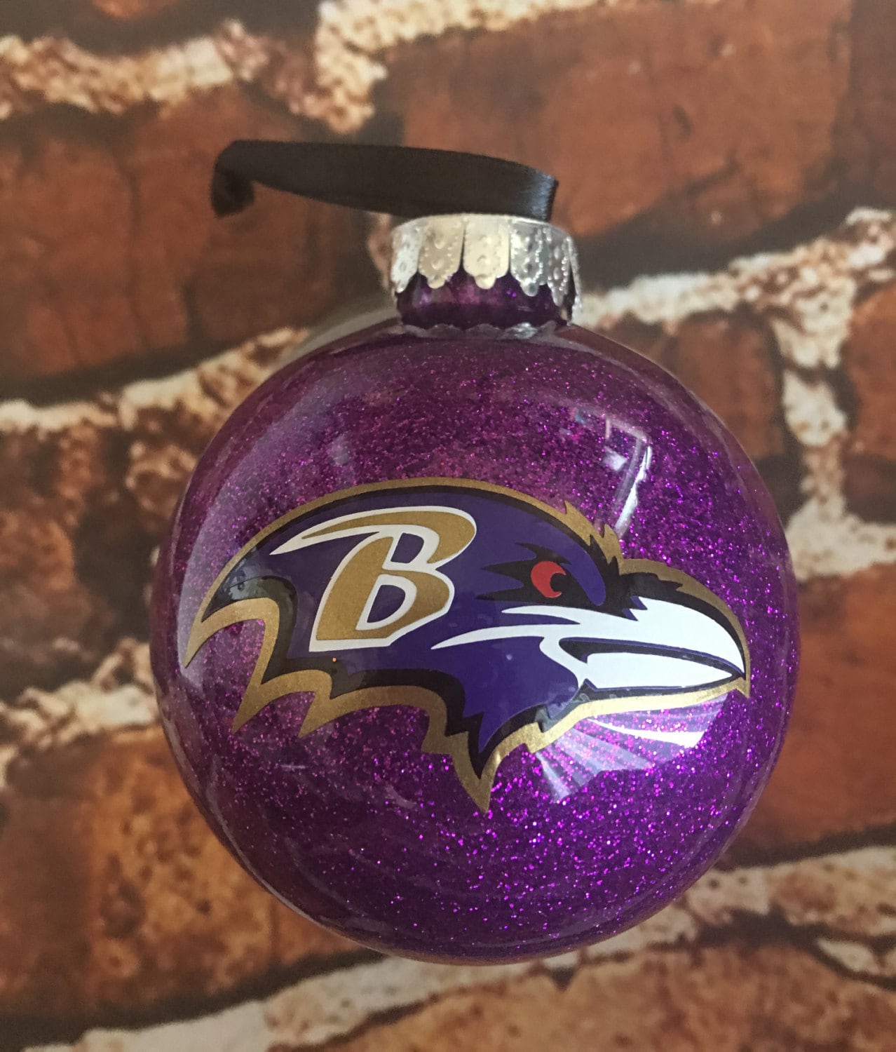 Set Of Baltimore Ravens Orioles Christmas Ornaments