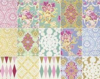 Jennifer Paganelli Nostalgia | Quilt Fabric | Fat Quarters | 21 FQ | 7 FQ Bundles | Pink Green Purple Fabric Bundles | Quilting Cotton |