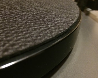Premium Swiss Leather Turntable Slipmat | Compatable with Rega Linn Avid Pro-Ject VPI Thorens & more | Mat made in USA by Hudson Hi-Fi