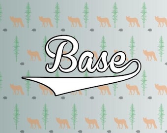 Baseball swoosh svg | Etsy