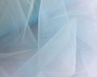 Baby Blue Tulle Fabric 56" Wide Per Yard
