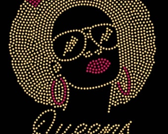 Birthday, Month, Celebrate, Bling, Diva, Rhinestone "Queens Are Born In" T-Shirt