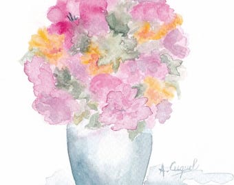 bouquet 29 - original watercolor painting