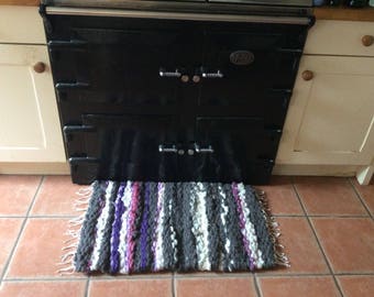 Hand woven shetland wool rug