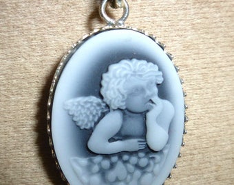 Angel cameo Silver 925 pendant