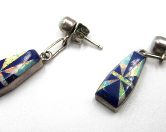 Vintage sterling silver Zuni stud earrings
