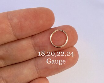 Rose Gold Nose Hoop Nose Ring G 18G 20G 22G 24G Gold Nose Piercing