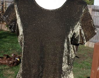 Vintage gold shimmery top