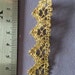 Fine Gold Metallic 'lace' effect Edge Ribbon Braid Trim