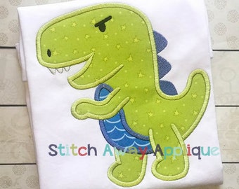 T-Rex Dinosaur Machine Applique Design