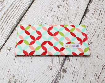 Checkbook Cover, fabric check cover, wallet, cash envelope, money holder, check book holder, simple wallet, coupon holder, purse organizer