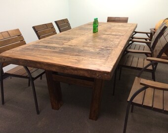rustic conference table