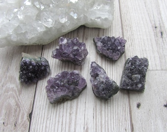 Small Dark Purple Amethyst Druzy Cluster - Gemstone Specimen - Natural Purple Crystal