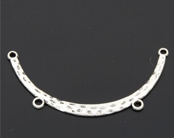30pcs Antique Silver Moon Chandelier Charms Pendant A2648