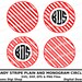 Candy stripe monogram circle svg, digital download, christmas svg, stripe clipart, dxf cut file, christmas eps, cricut file, svg stencil