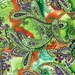 Multicolor Paisley Print on 2-way Stretch ITY Polyester Lycra Spandex Knit Jersey Apparel Craft Fabric By The Yard or Roll