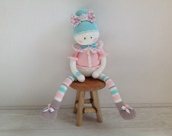 Crochet doll /amigurumi doll/ rag doll/ nursery decor/ baby shower