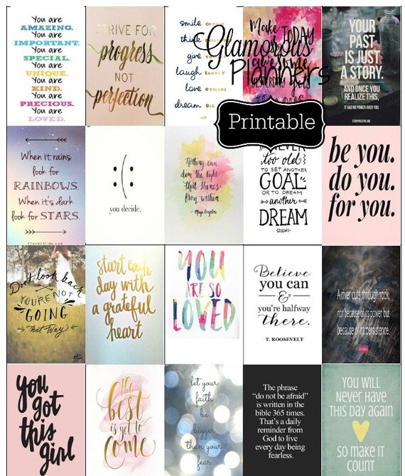 happy planner inspirational christian quotes printable