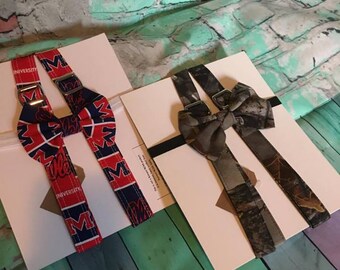 Little Mr. Bow Tie and Suspender Set