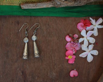 Boho geometric cone earrings