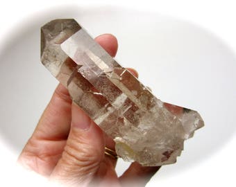 Brazilian Etchings Window Smoky Quartz Point 88mm 90g