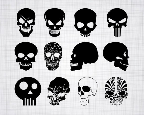 Download Skull SVG Bundle Skull SVG Skull Clipart Skull Cut Files