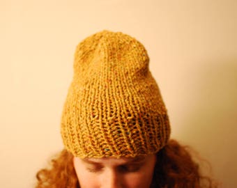 Mustard Slouchy Beanie