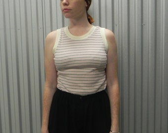 New Fast Pastel Striped Tank Top
