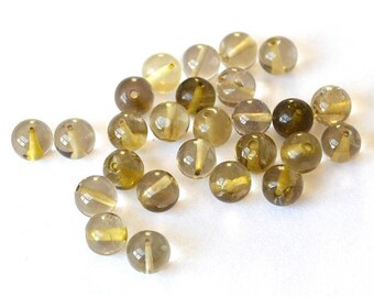 Beautiful set of 5 beads 6mm lemon Quartz