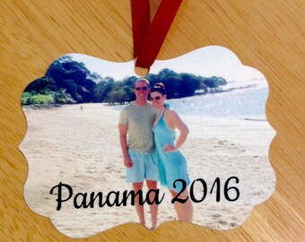 Christmas Photo Ornament - Holiday Gift - Family photo Gift - Custom Ornament - Wedding Photo gift - Personalized ornament - Keepsake Gift