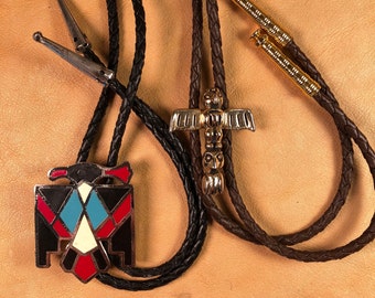 Thunderbird & Totem Bolo Ties