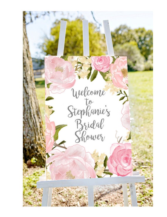 bridal shower welcome sign Welcome to bridal shower sign