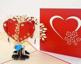 3d cards valentine card love card pop up card 3d