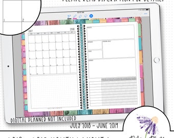 Digital Month Calendar Stickers