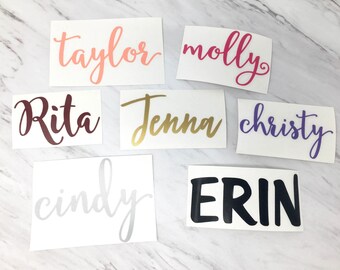 Personalized Name Vinyl Decal, DIY Vinyl Stickers, Tumbler Cup Decals, Laptop Sticker, Custom Vinyl Decal, Glass Decals, DECAL ONLY