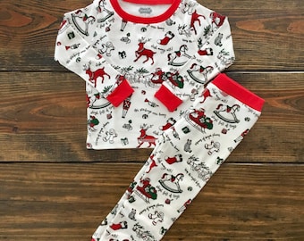 Boy Very Merry Cotton Pajamas