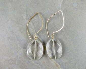 Quartz Gemstone Drop Earrings